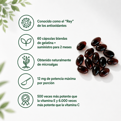 Astaxantina Microingredients 60 Capsulas